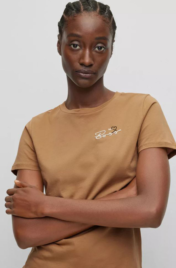 T-SHIRT BOSS - 260 BEIGE